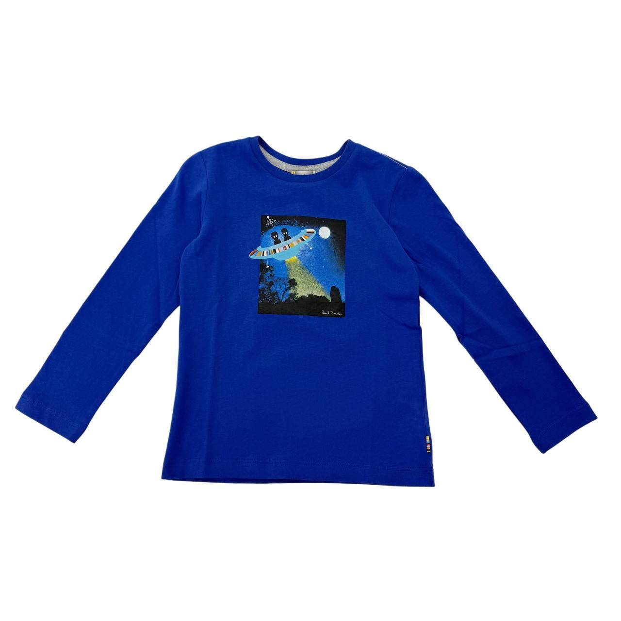 Футболка з довгим рукавом Paul Smith 5E10652 5 років 110 см Синій (2506484745)