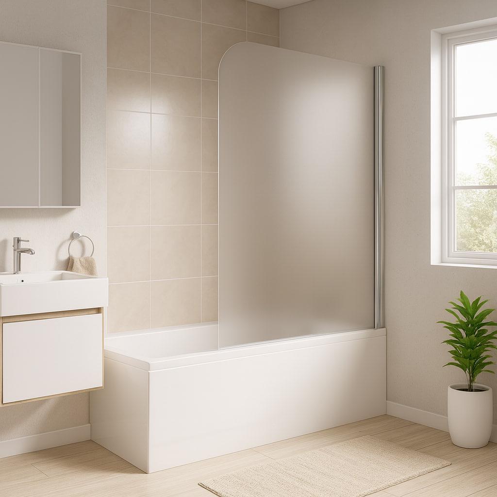 Штора для ванной KO&PO 140х70 см хром матовое стекло 6 мм (C15566)