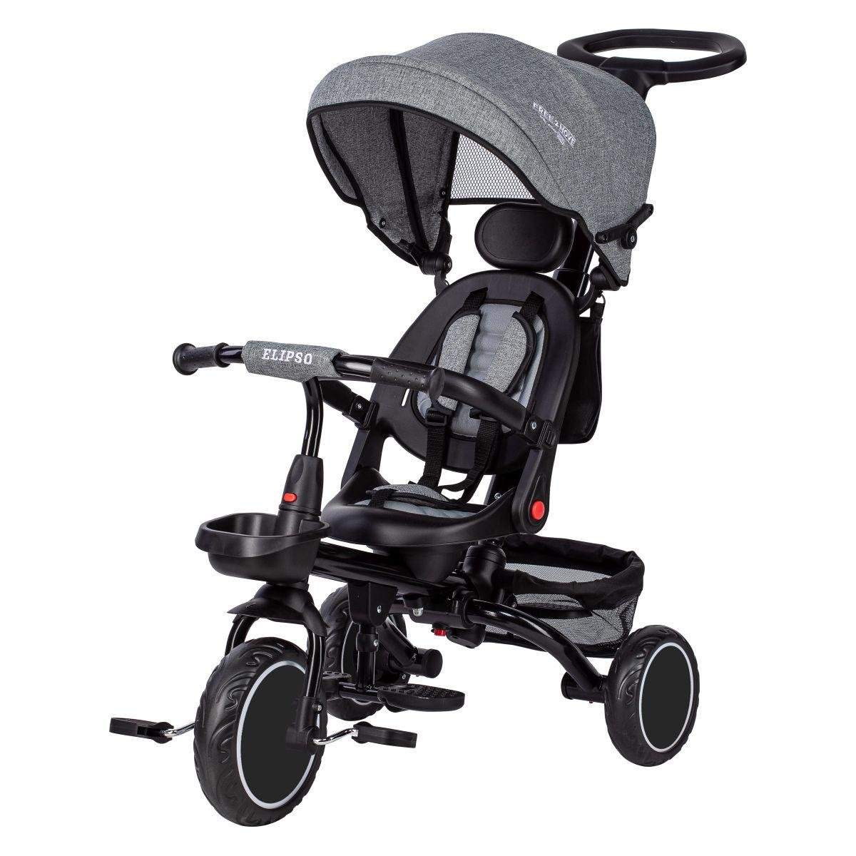 Велосипед дитячий триколісний Free2Move ELIPSO Black/Grey - фото 1