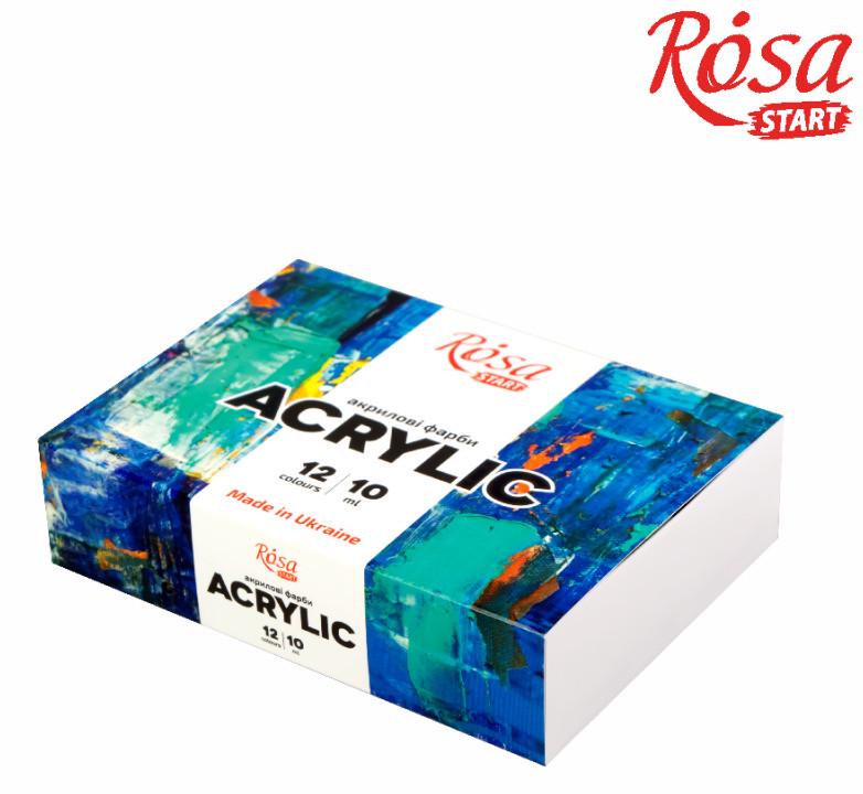 Набор акриловых красок ROSA Start Color 12x10 мл - фото 2