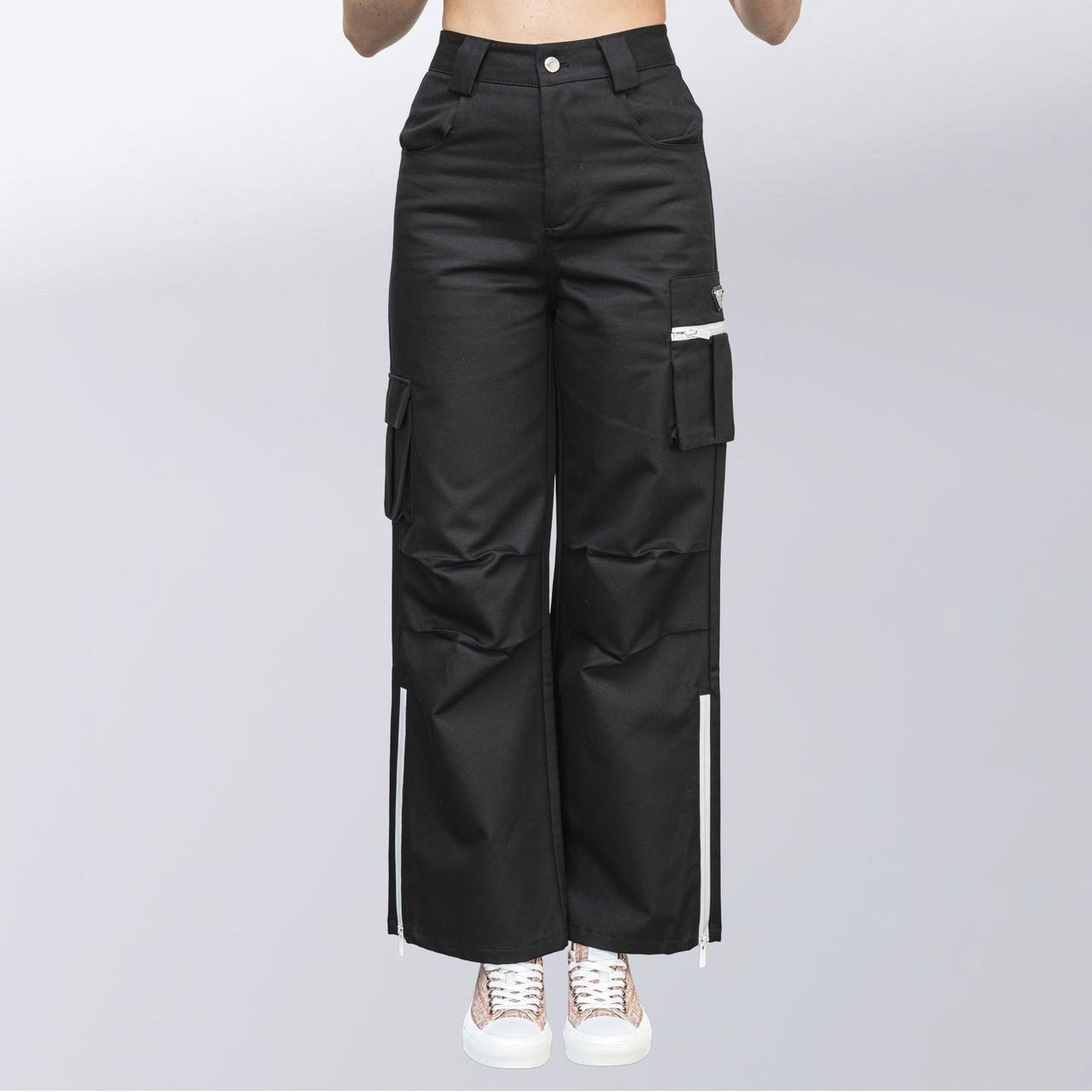 Брюки карго жіночі Prada M Чорний (2588762929)