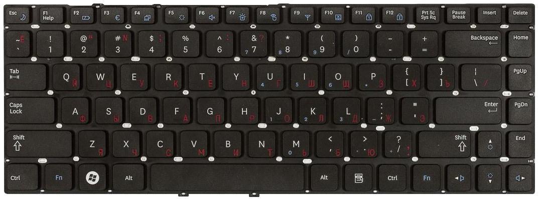 Клавиатура для ноутбука Samsung Q430/QX410/SF410 Black