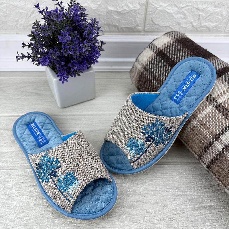 Тапочки жіночі кімнатні текстильні Е-0088-52-3 p. 36 23 см Сірий