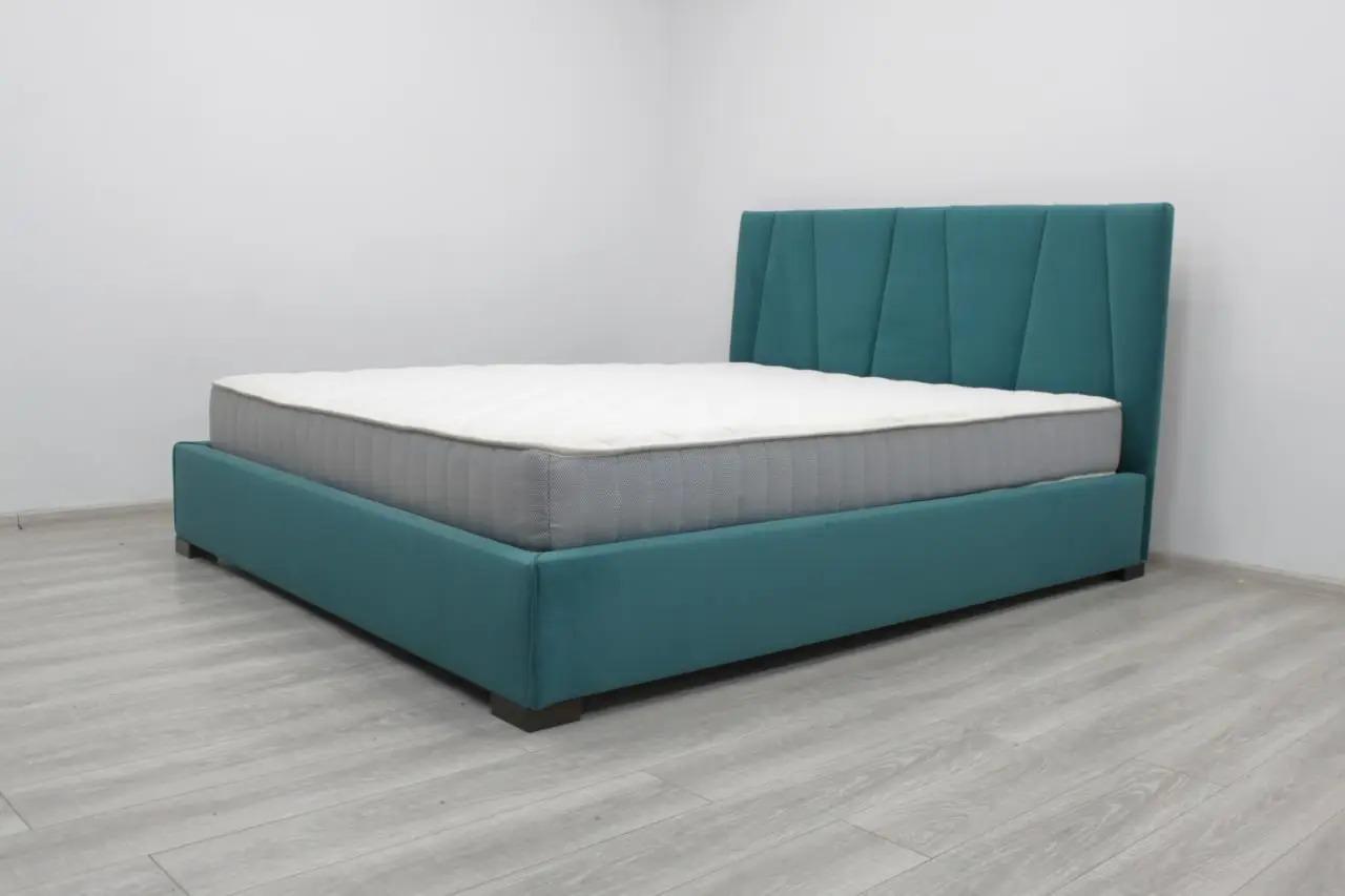 Кровать двуспальная Шик Галичина Кристалл c подъемником дерево/ткань 07 Зеленый