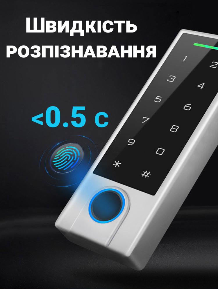 Умная биометрическая панель доступа USmart AC-01b с Bluetooth и сканером отпечатка пальца поддержка Tuya - фото 10 Умная биометрическая панель доступа USmart AC-01b с Bluetooth и сканером отпечатка пальца поддержка Tuya - фото 10