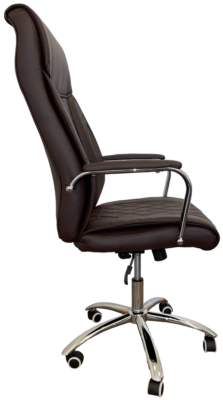 Кресло руководителя Техфорвард Дионис ANF эко-кожа крестовина хром Коричневый - фото 3 Кресло руководителя Техфорвард Дионис ANF эко-кожа крестовина хром Коричневый - фото 3