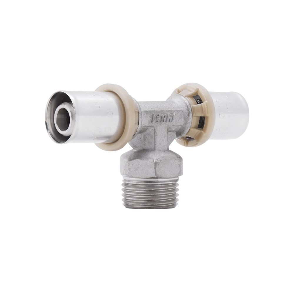 Тройник для обжима труб ICMA №407 16x1/2" С (SD00009343)