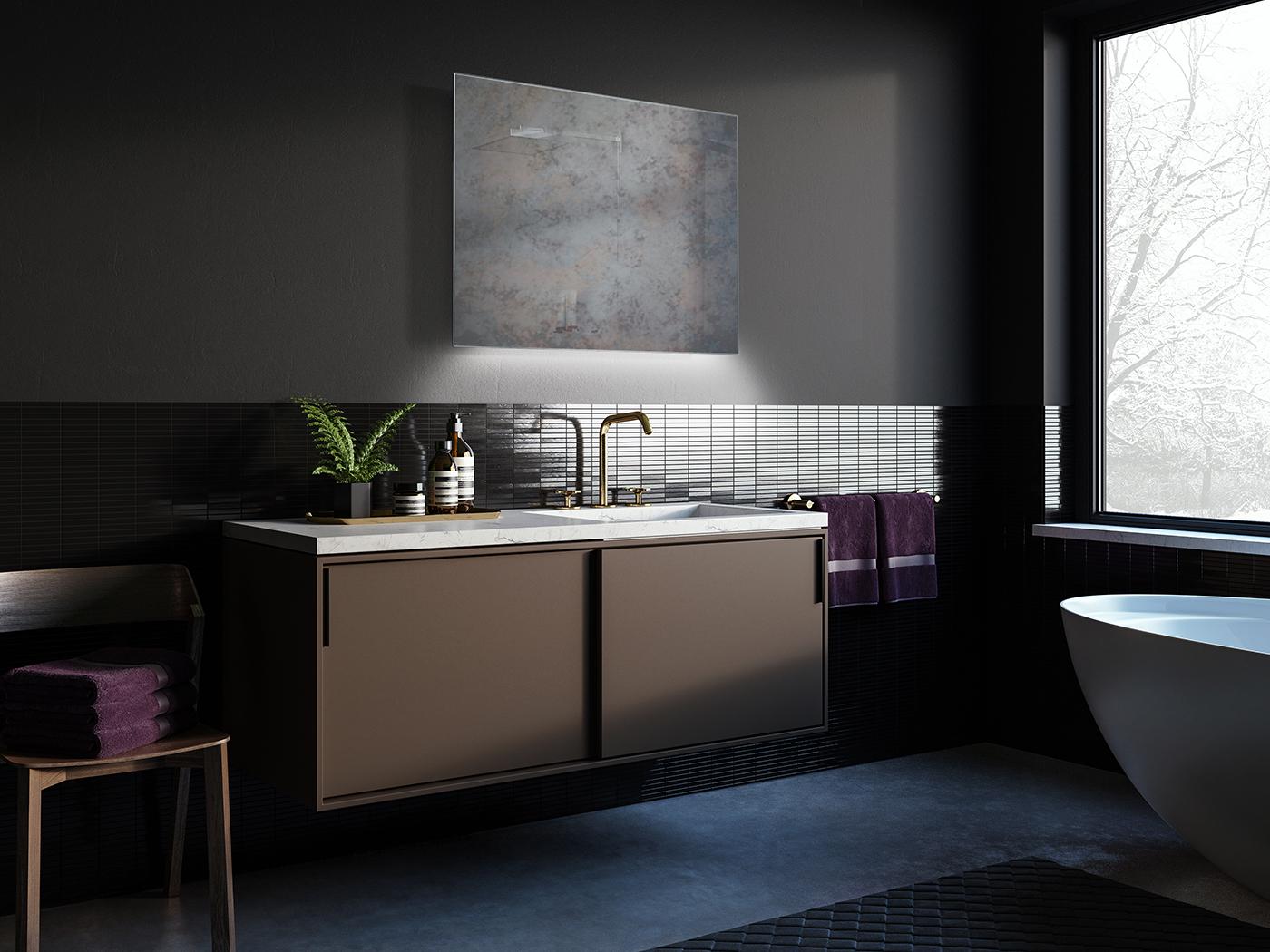 Зеркало Dim Dzerkal TIVIO с LED-подсветкой 80х60 см (8883)