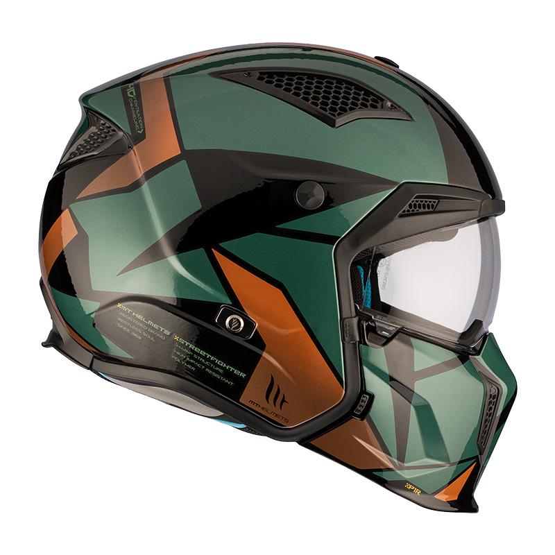 Мотошлем MT HELMETS Streetfighter SV S P1R A9 Gloss ECE2206 S (27873) - фото 2