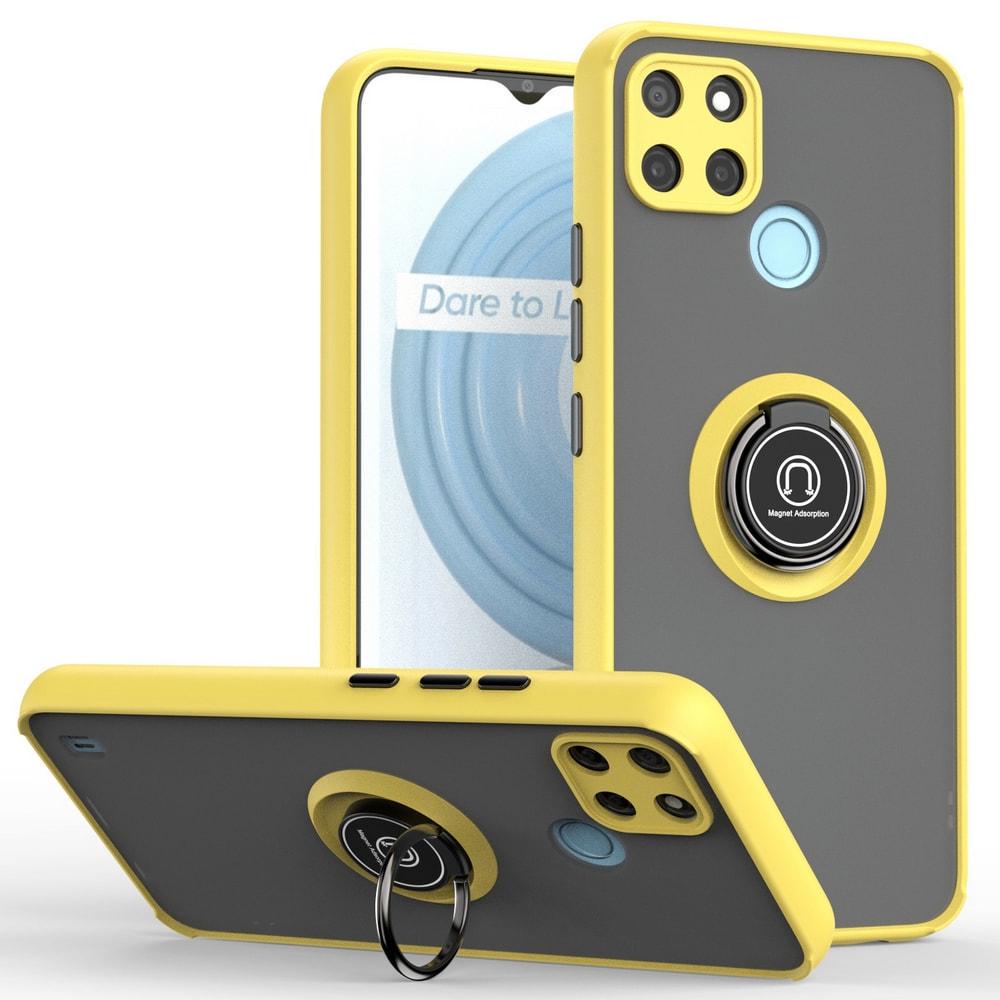 Защитный чехол MatteLuxe Realme C25Y (с кольцом) Yellow (34084-0A)