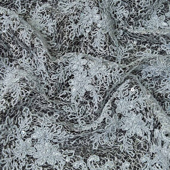 Ткань гипюр IDEIA Красуня 1,3 м Серый (2200003877397)