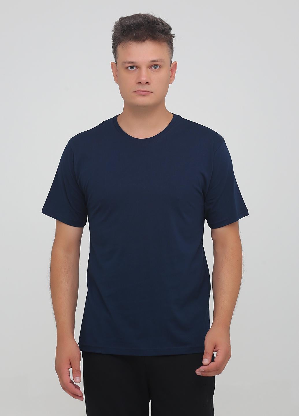Футболка мужская Наталюкс L Темно-синий (1213439402431)