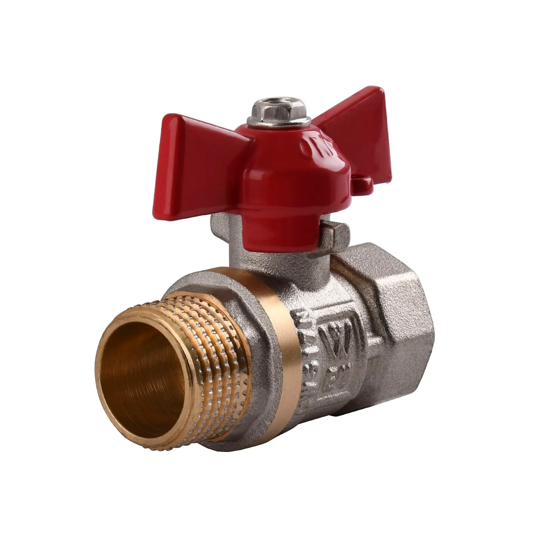 Кран кульовий прямий WATER VALVE 1/2″ ЗВ ЧМ NV-V Q002 (GSR-000004538) - фото 1