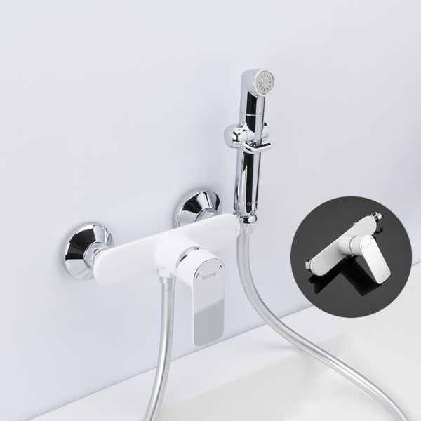 Змішувач для гігієнічного душу Gappo Noar G2048-8 Білий/Хром - фото 3