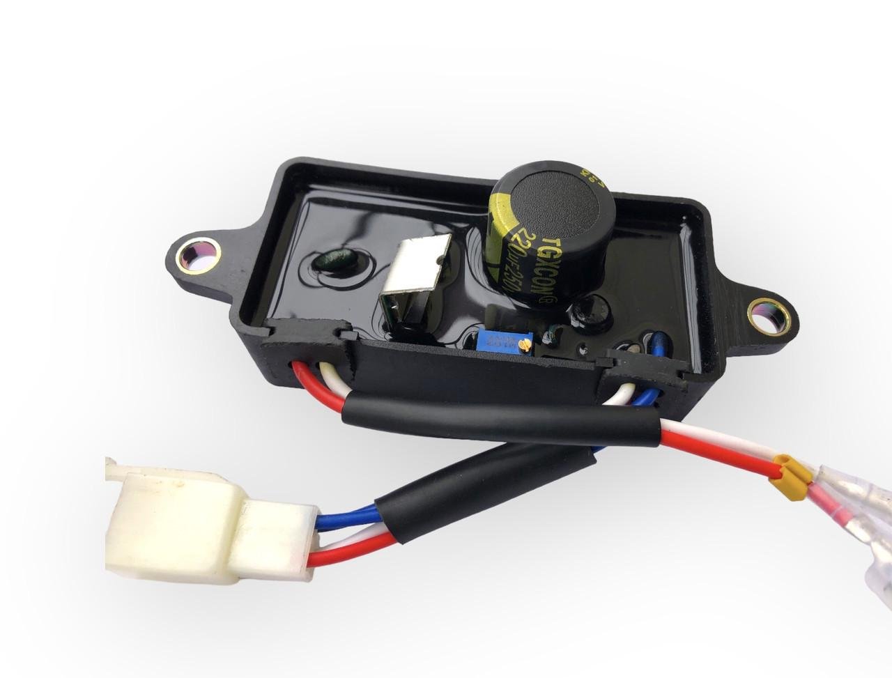 Регулятор напруги АВР PREMIUM AVR шоколадка прямокутний для генератора 2 кВт-3 кВт 220мкф 250V - фото 3