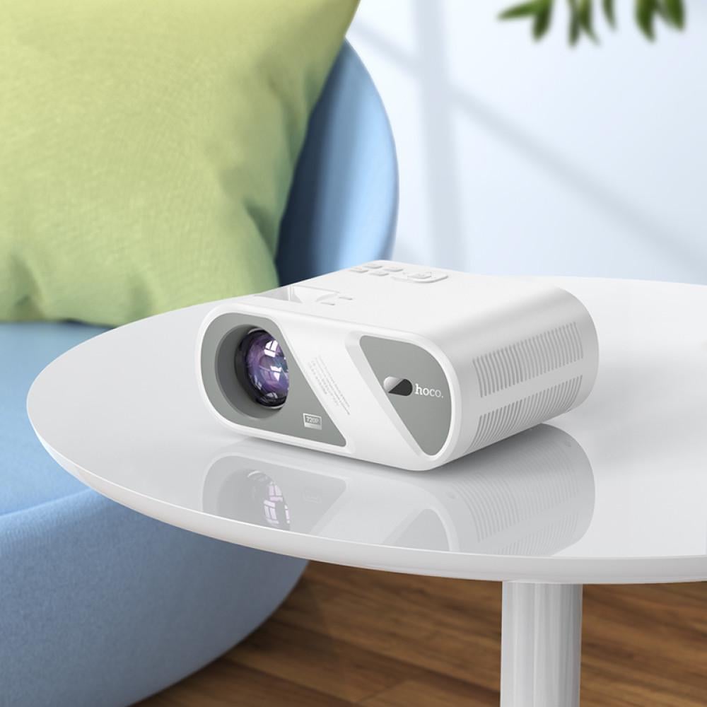 Проектор беспроводной Hoco DT1 720p 140 ANSI Wi-Fi 2.4+5G Белый - фото 3