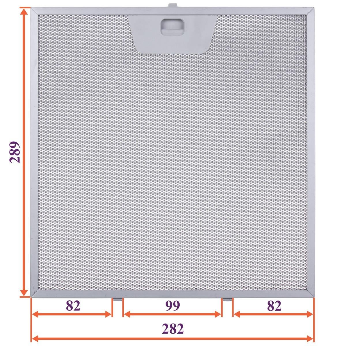 Фільтр жировий для витяжки металевий під клямки 282x289x8 мм (00000056186) - фото 2 Фільтр жировий для витяжки металевий під клямки 282x289x8 мм (00000056186) - фото 2