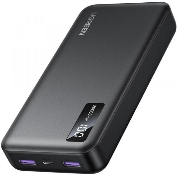Повербанк Ugreen 20000 mAh 22,5W с PD 2xUSB-A USB-C Черный (616728)