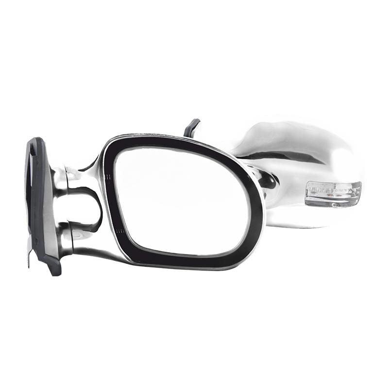 Зеркала боковые Carlife/уни, цвет хром с LED повторителем поворота + габарит 2 шт. (42025)