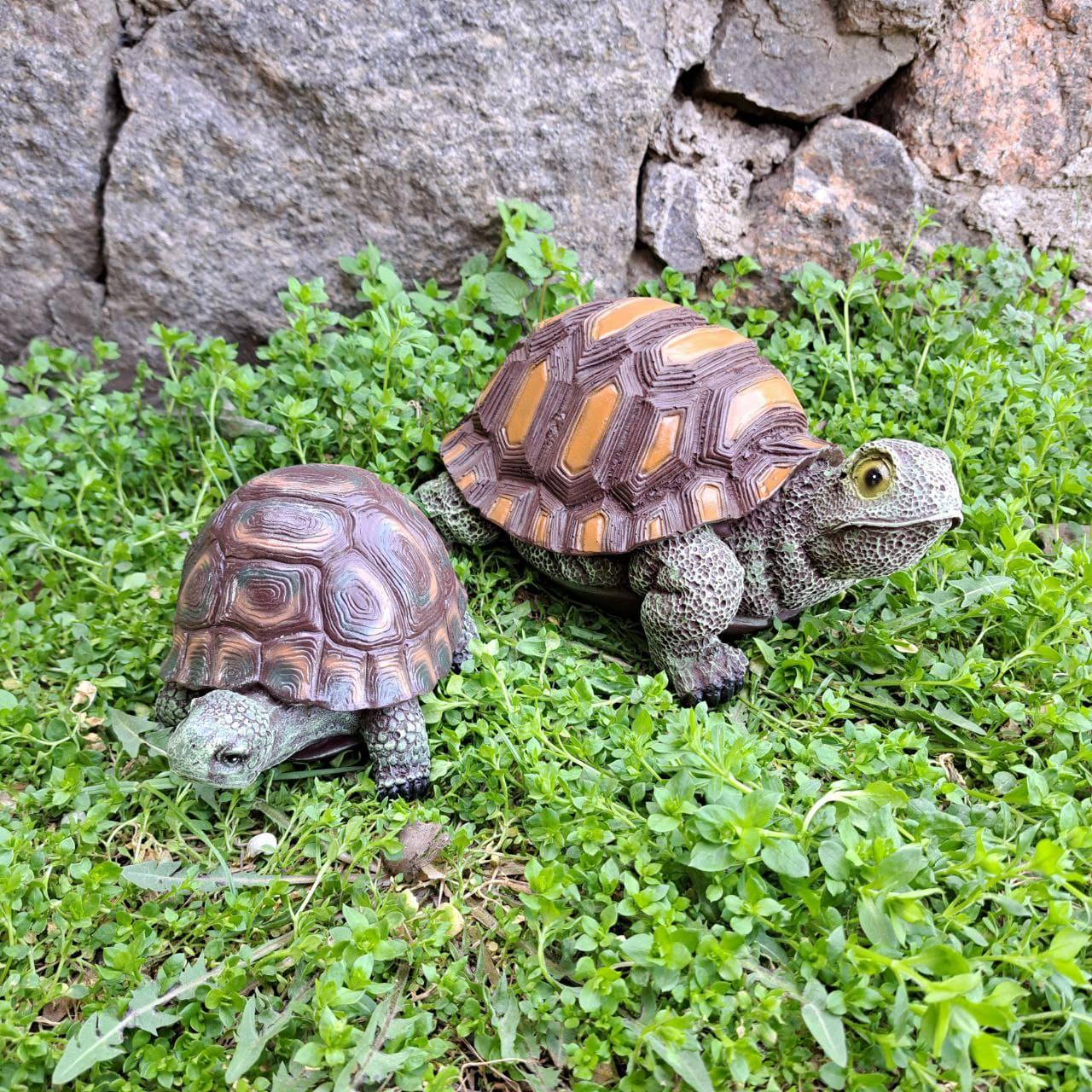 Комплект садовых фигур Семья черепах №4 (4313) - фото 2 Комплект садовых фигур Семья черепах №4 (4313) - фото 2