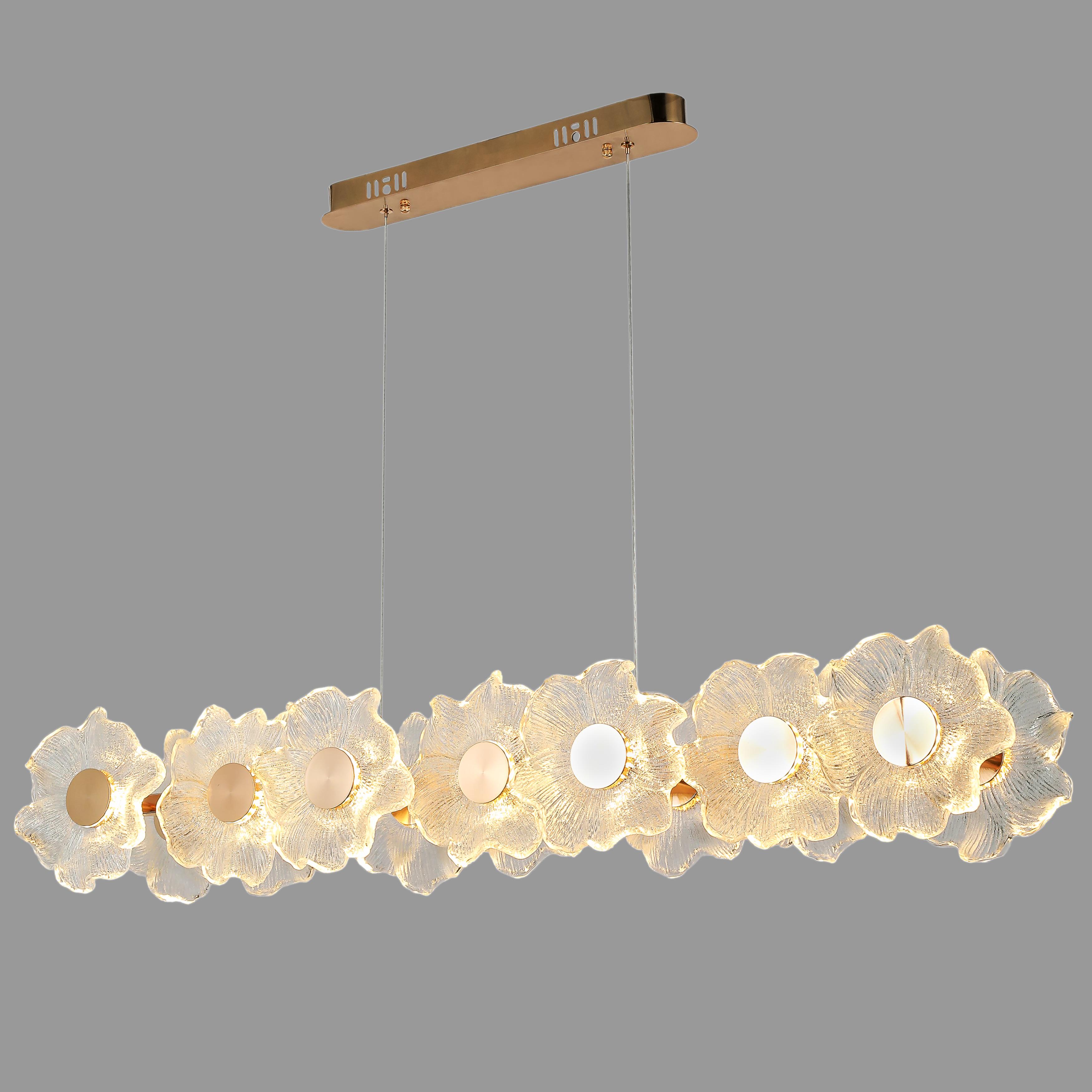 Люстра подвесная Blossom 22W 110 см Золотистый (98-9249-14)