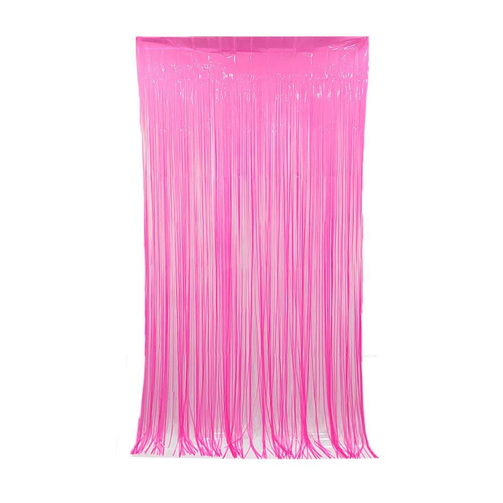 Дощик для фотозони флуоресцентний неоновий 2x1 м Рожевий (715318)