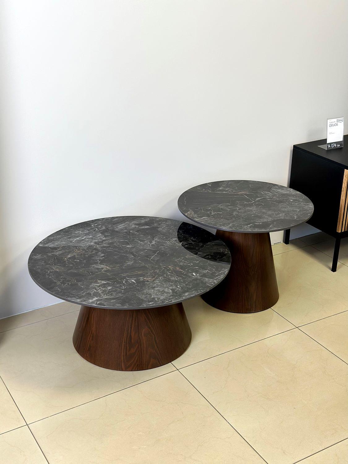 Журнальный столик Intarsio VIRGINIA A 80x35,5 см Черный глянец/Коричневый матовый (23550428) - фото 6 Журнальный столик Intarsio VIRGINIA A 80x35,5 см Черный глянец/Коричневый матовый (23550428) - фото 6