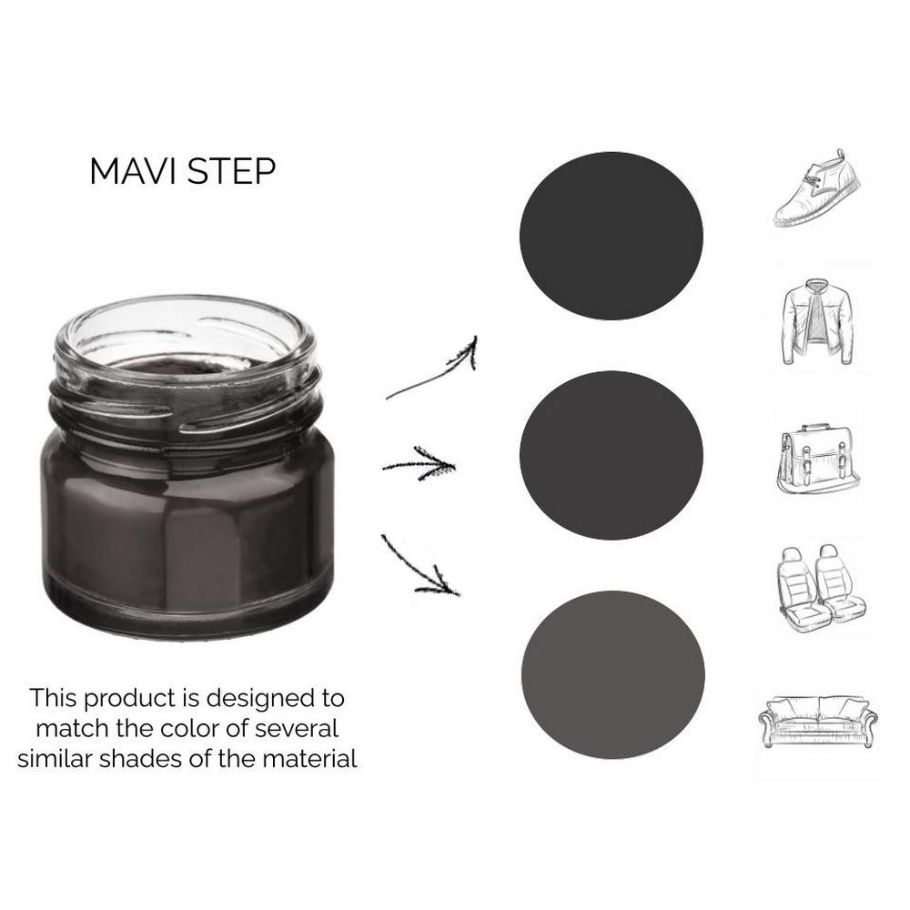 Краска-бальзам для замши и нубука MAVI STEP Multi Oil Balm 25 мл Антрацит (E07/147/025) - фото 3