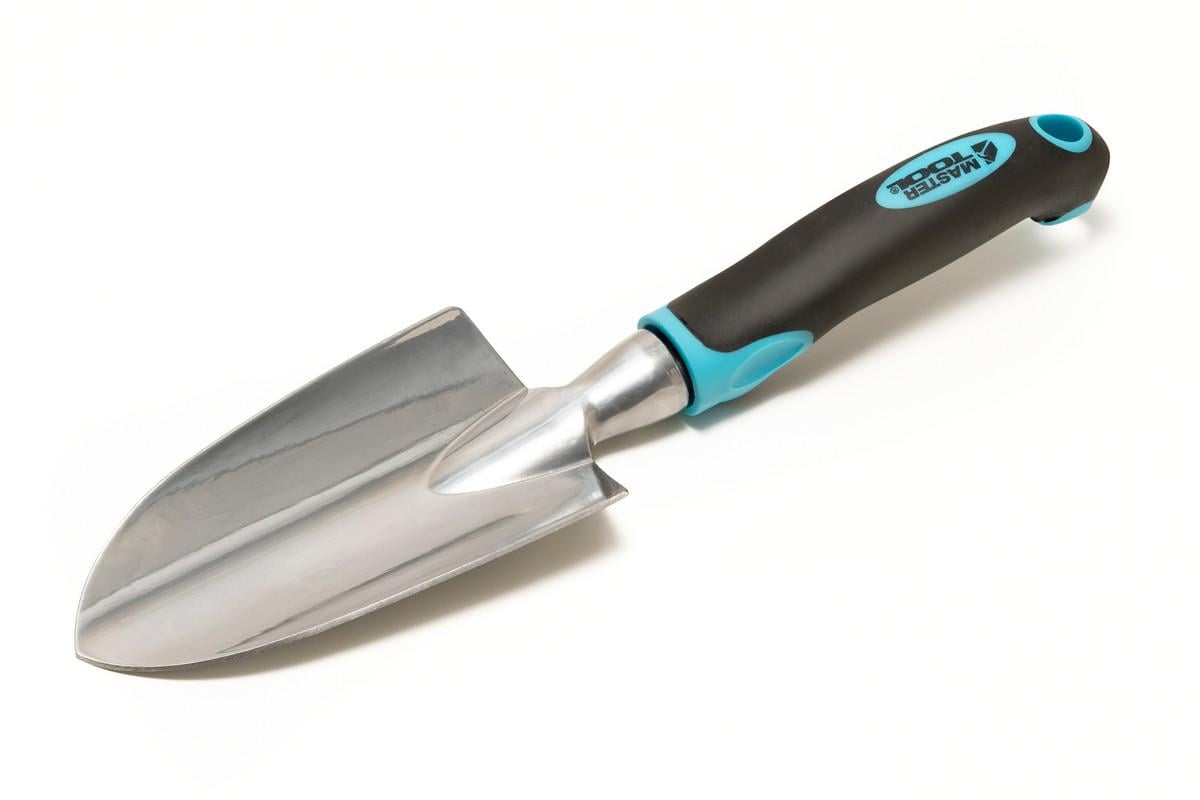 Совок садовый MasterTool алюминиевый 300x75 мм с двухкомпонентной ручкой (14-6160)