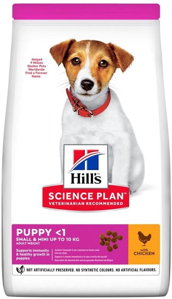 Сухий корм для цуценят маленьких порід Hill's Science Plan Puppy Small & Mini з куркою 300 г (052742281605)