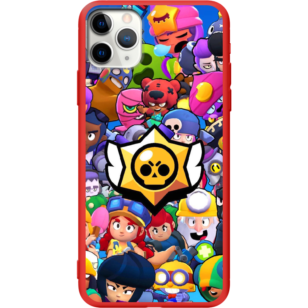 Чехол Boxface iPhone 11 Pro Brawl Stars Красный силикон (38189-up2389-43044)