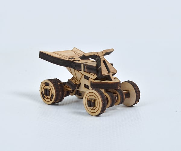 Дерев'яний 3D пазл квадроцикл 3DBRT 30 деталей Бежевий