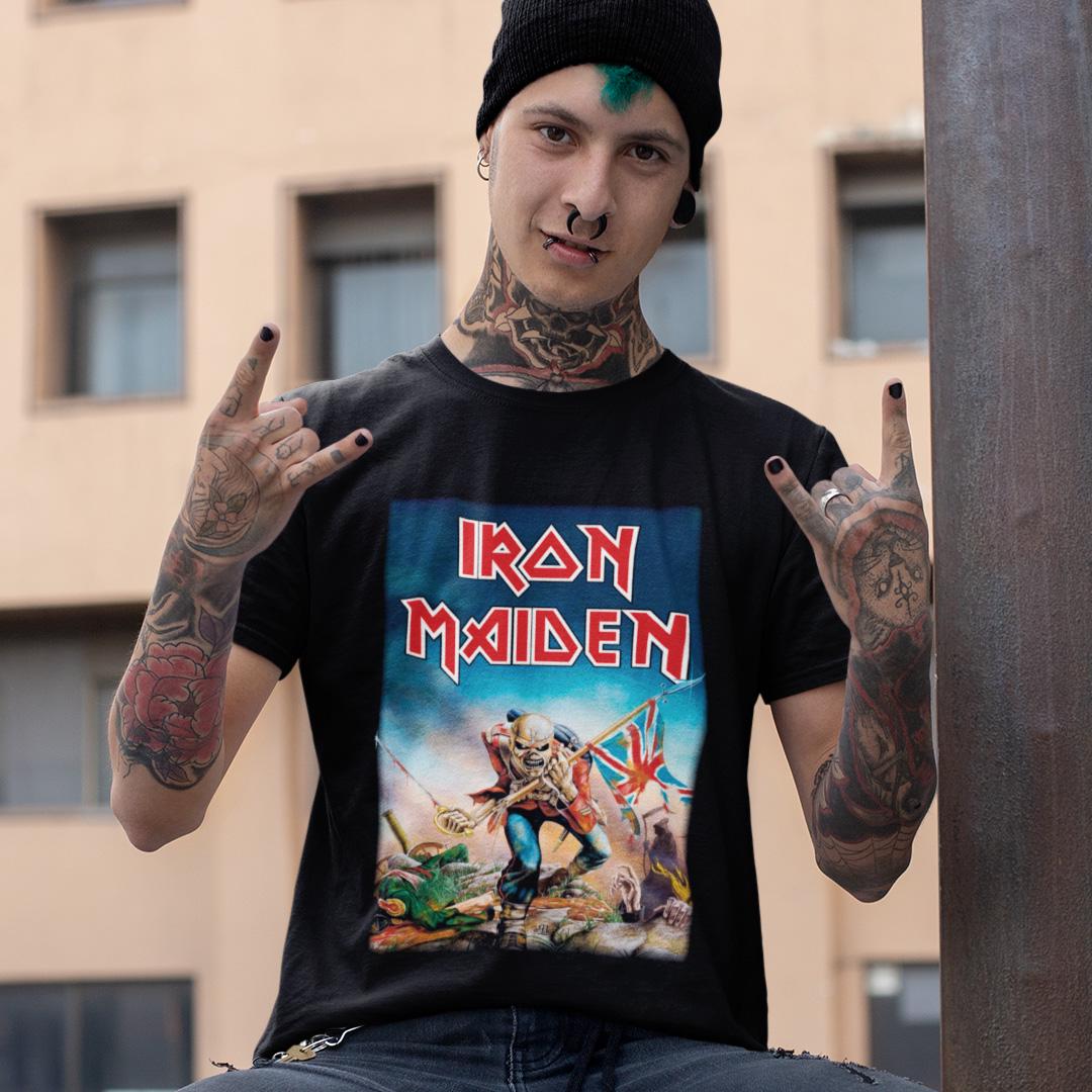 Футболка унісекс Iron Maiden The Trooper 1983 3XL Чорний (0000011108)