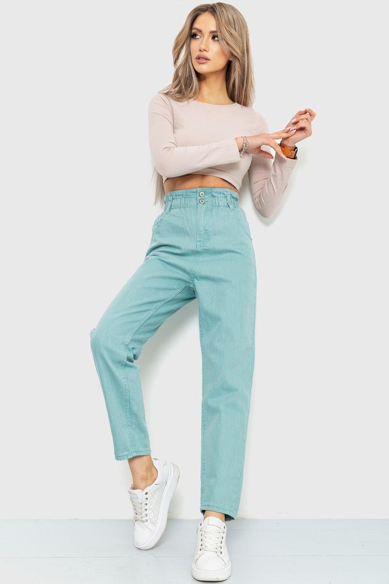 Джинси жіночі однотонні Ager 164R2153 р. 28 Оливковий (64df67919471820cfc786555) - фото 2