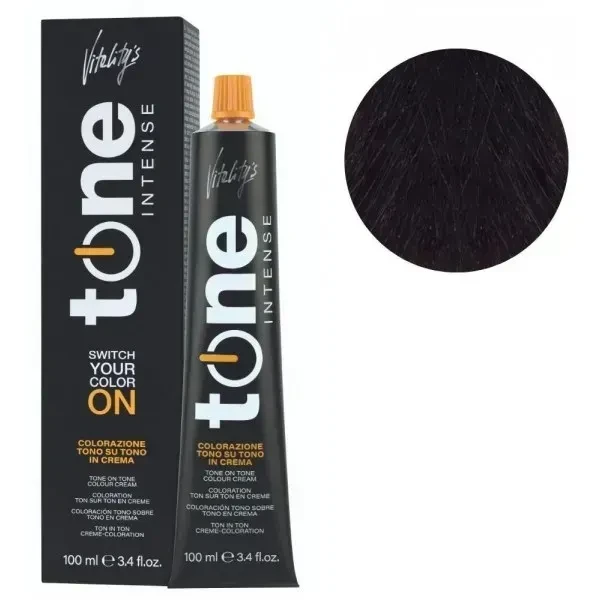 Крем-краска для волос тонирующая безамиачная Tone Intense Vitality's 3/0 Темно-каштановый 100 мл Крем-краска для волос тонирующая безамиачная Tone Intense Vitality's 3/0 Темно-каштановый 100 мл