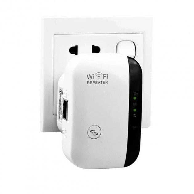 Репитер-усилитель сигнала беспроводной WI-FI 802.11N/B/G 2dBi WR03 Белый (WR03) - фото 3