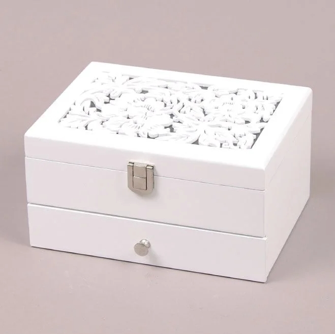 Шкатулка для бижутерии Flora Белый (26325)