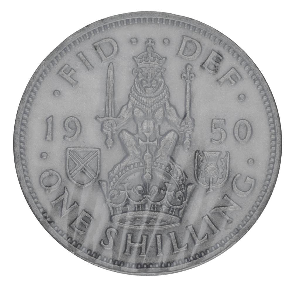 Коллекционная монета Великобритания 1 шиллинг 1950 F-VF Шотландия Лев (М20909)