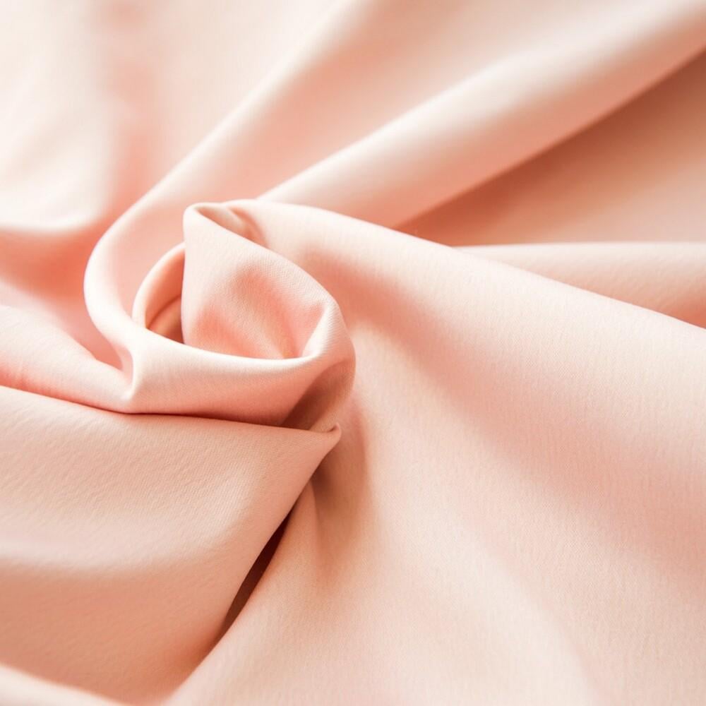 Ткань костюмно-платная Атлас Lux V-7 Нежный персик (19791)