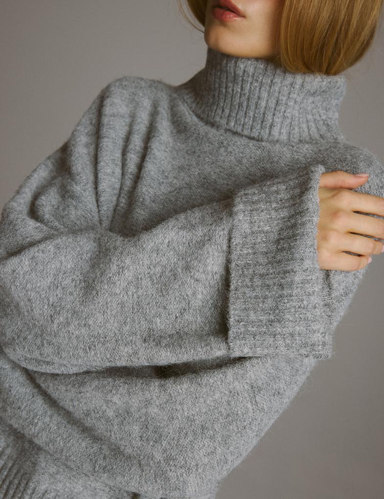 Светр жіночий Diverse TOLIP M Сірий меланж (5905384057983) - фото 5 Светр жіночий Diverse TOLIP M Сірий меланж (5905384057983) - фото 5