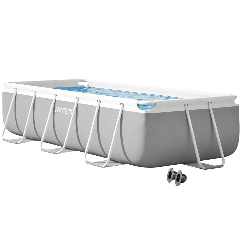 Бассейн каркасный прямоугольный Intex 26784-0 Prism Frame 300х175х80 см Серый (147-9-26784-0)