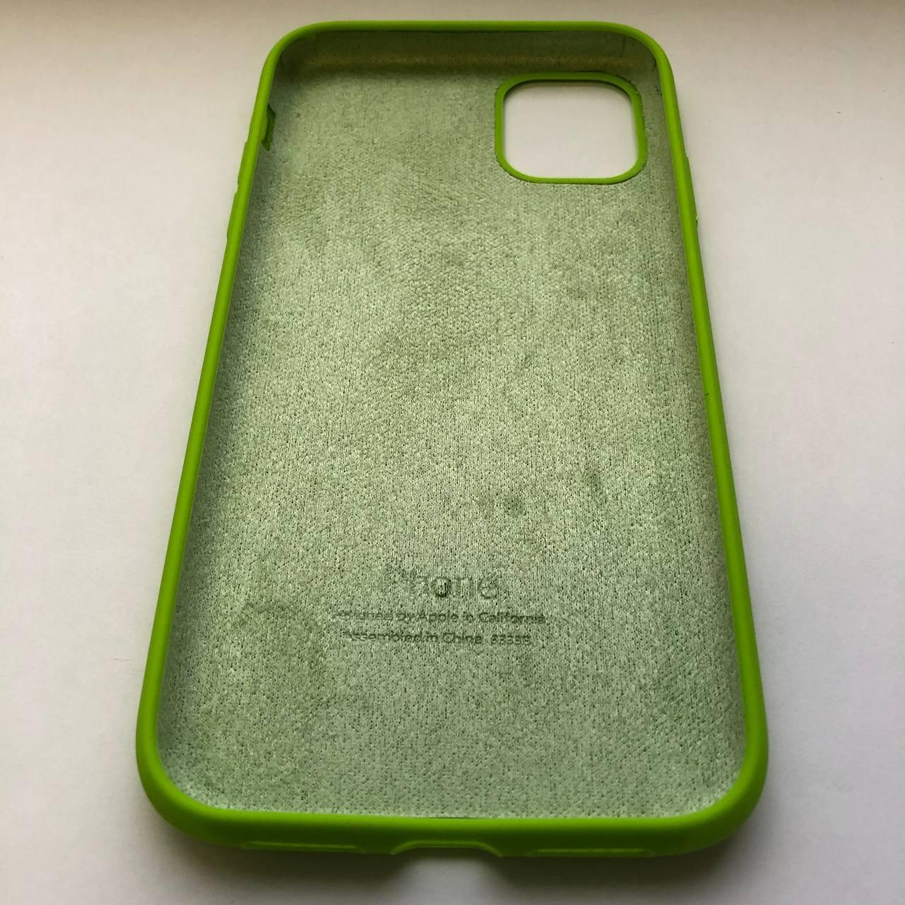 Чехол Silicone Case для Apple iPhone 11 Green - фото 3