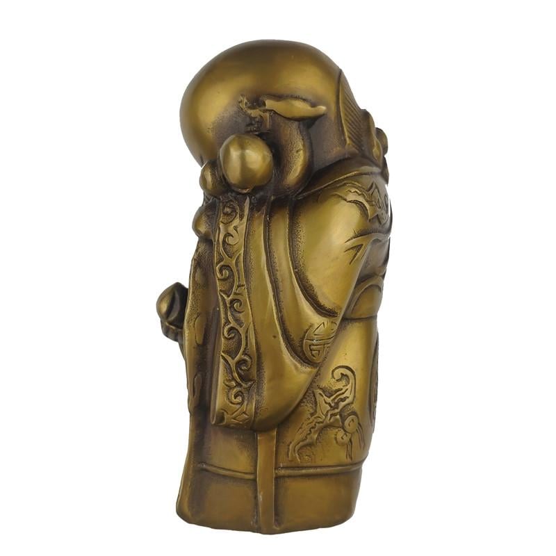 Статуэтка Шоу-син с персиком бронзовая 15х8х8 см (C3554) - фото 2 Статуэтка Шоу-син с персиком бронзовая 15х8х8 см (C3554) - фото 2