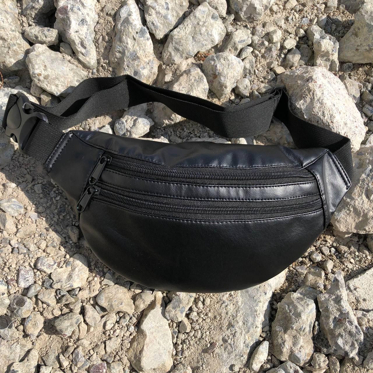 Сумка на пояс из эко-кожи Черный - фото 31 Сумка на пояс из эко-кожи Черный - фото 31