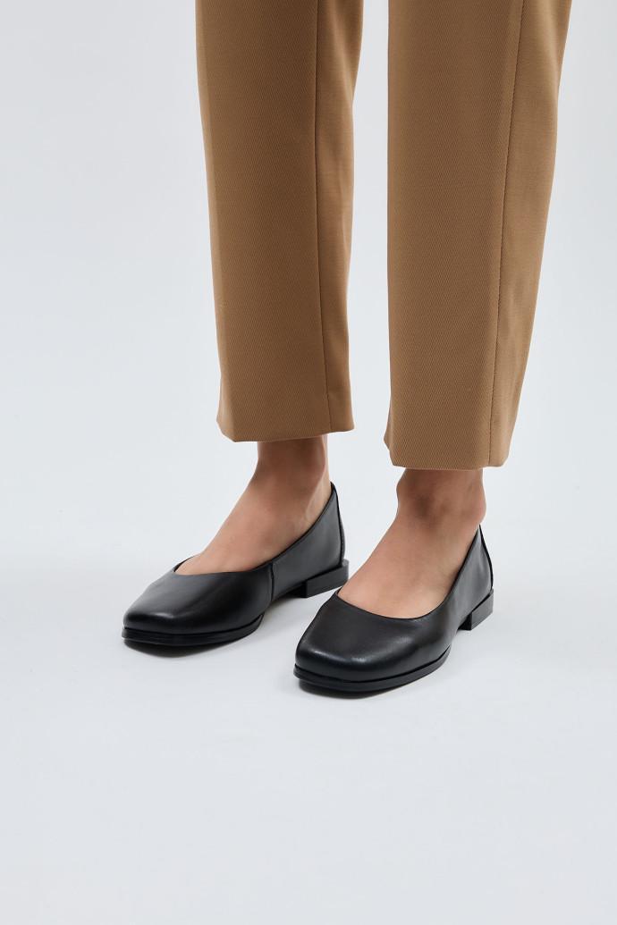 Балетки LONZA шкіряні р. 36 Чорний (196081) - фото 2