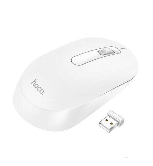 Компьютерная мышка беспроводная Hoco GM14 Platinum business Белый (2657612044)