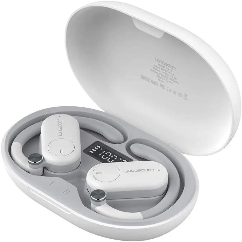 Наушники беспроводные Langsdom TS-12 Pro Open-Ear Bluetooth 5.3 Белый (32081644)