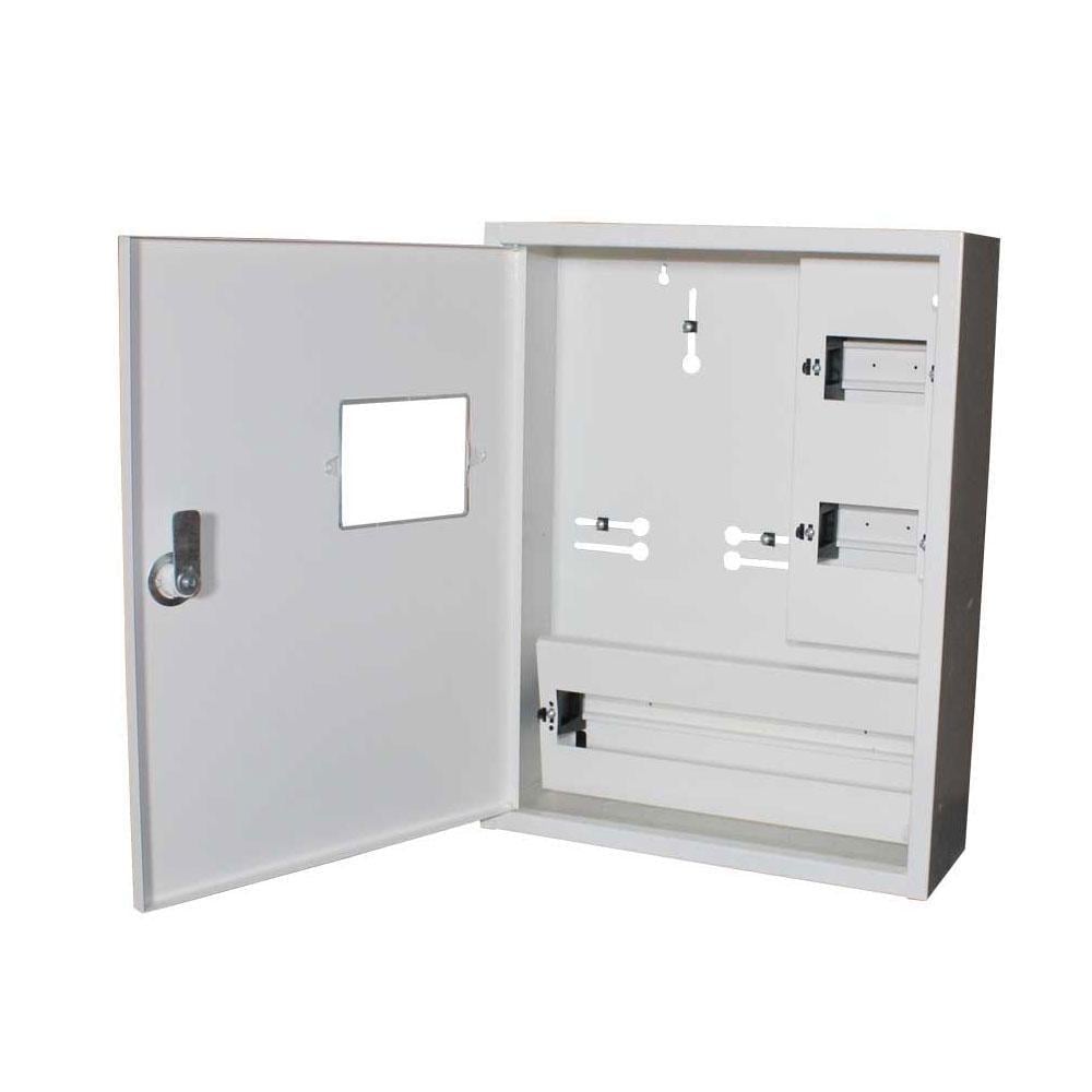 Корпус под 3-ф счетчик E.NEXT ЯУР-3Н-24 ек. 24 модуля IP31 навесной металлический 330х428х150 мм (ЯУР-3Н-24 ек.)