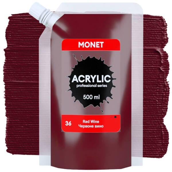 Акриловая краска Monet 36 500 мл Красное вино (500036)