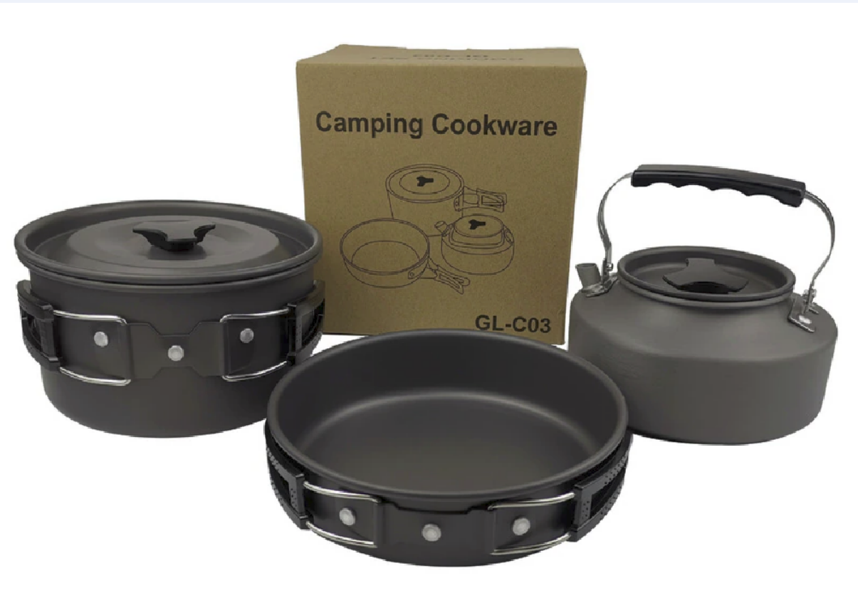 Набор посуды Supretto с чайником туристический Green (1885415433) - фото 2